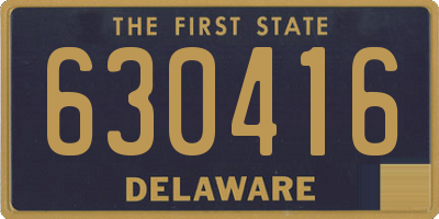 DE license plate 630416