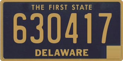 DE license plate 630417