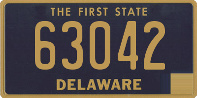 DE license plate 63042