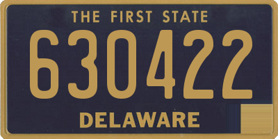 DE license plate 630422