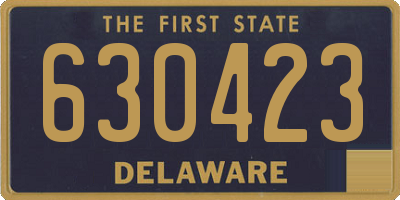 DE license plate 630423