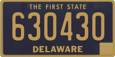 DE license plate 630430