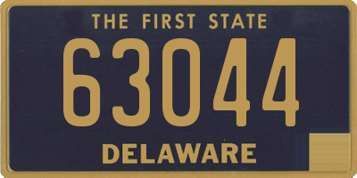 DE license plate 63044