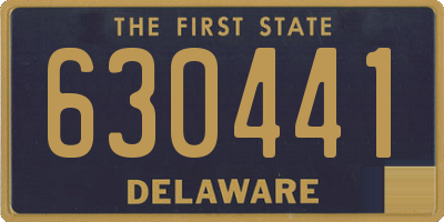 DE license plate 630441