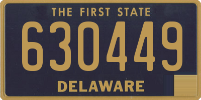 DE license plate 630449