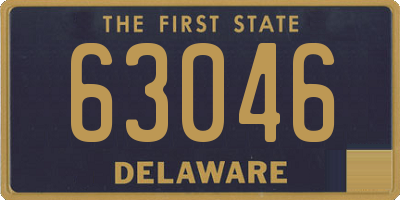 DE license plate 63046