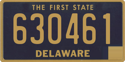 DE license plate 630461