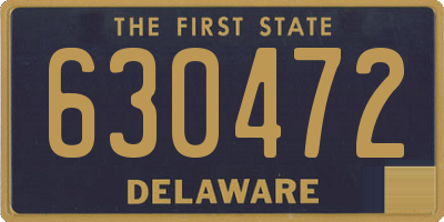 DE license plate 630472