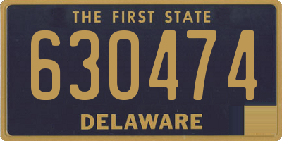DE license plate 630474