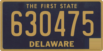 DE license plate 630475