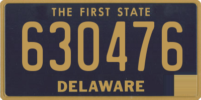 DE license plate 630476