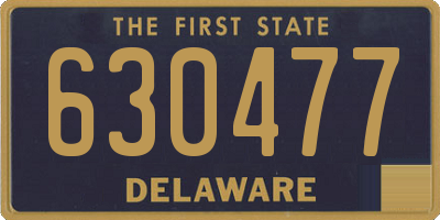 DE license plate 630477