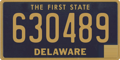 DE license plate 630489