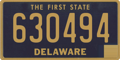DE license plate 630494