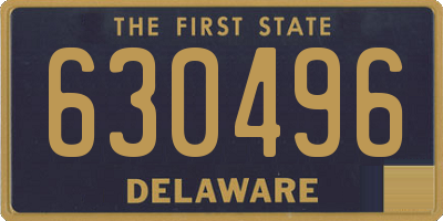 DE license plate 630496