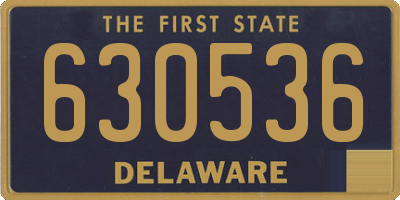 DE license plate 630536