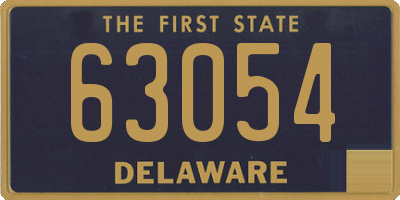 DE license plate 63054