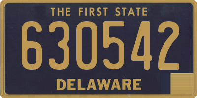 DE license plate 630542