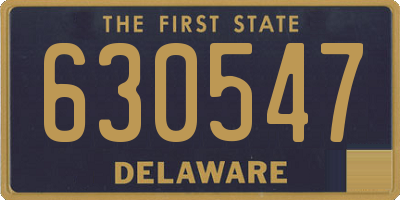 DE license plate 630547