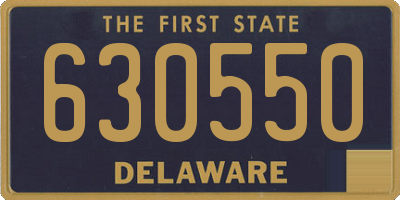 DE license plate 630550