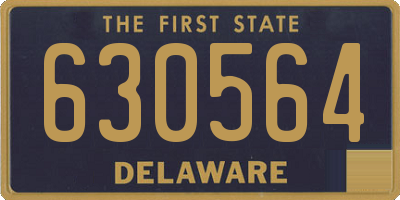 DE license plate 630564