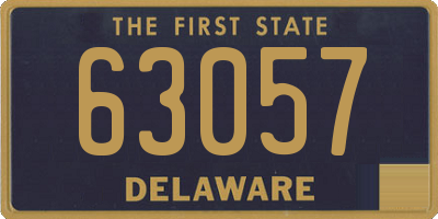 DE license plate 63057