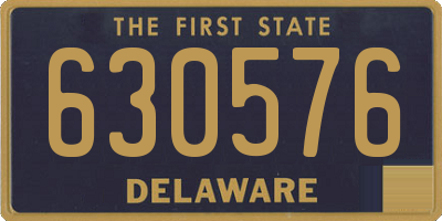 DE license plate 630576