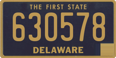 DE license plate 630578