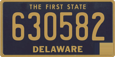 DE license plate 630582