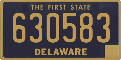 DE license plate 630583