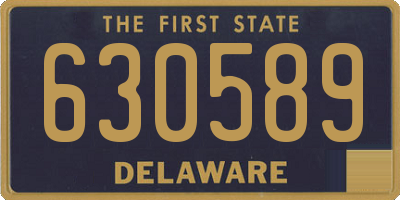 DE license plate 630589