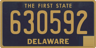 DE license plate 630592