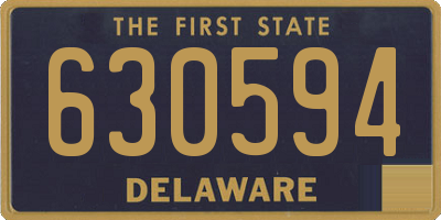 DE license plate 630594