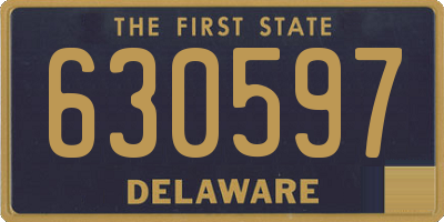 DE license plate 630597