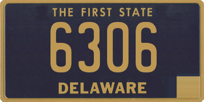 DE license plate 6306