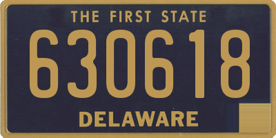 DE license plate 630618