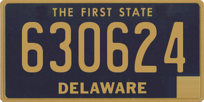 DE license plate 630624