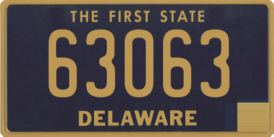 DE license plate 63063