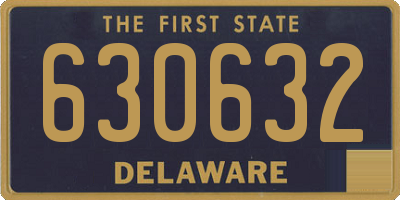 DE license plate 630632