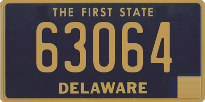 DE license plate 63064