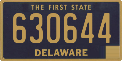 DE license plate 630644