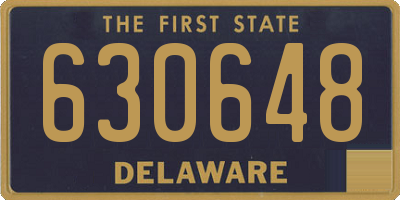 DE license plate 630648