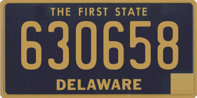 DE license plate 630658