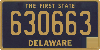 DE license plate 630663