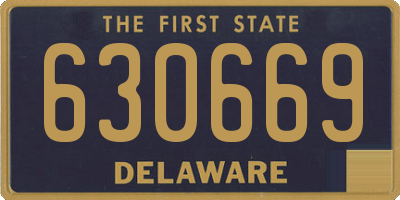 DE license plate 630669