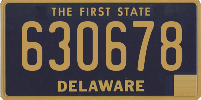 DE license plate 630678