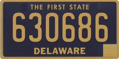 DE license plate 630686