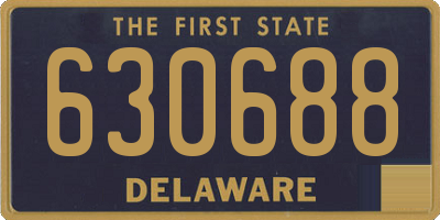 DE license plate 630688