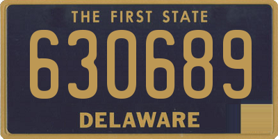 DE license plate 630689