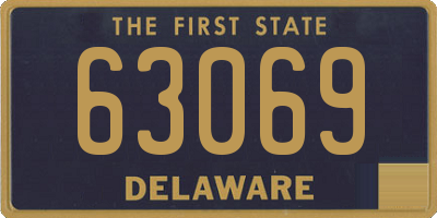 DE license plate 63069